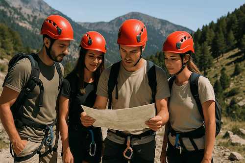 Aventura en grupo en entornos naturales